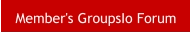 Member's GroupsIo Forum